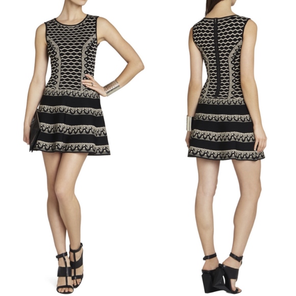 BCBG Dresses & Skirts - BCBG MaxAzria Wilma Bandage Jacquard A-Line Dress